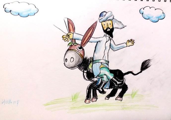 阿凡提简笔画图片大全 阿凡提简笔画步骤