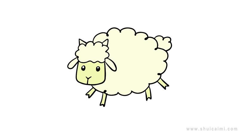 小绵羊简笔画怎么画 小绵羊简笔画顺序