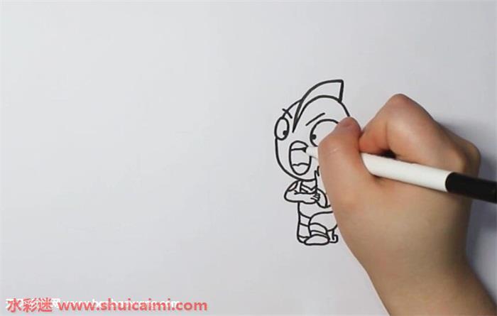 奥特曼打怪兽怎么画 奥特曼打怪兽简笔画步骤