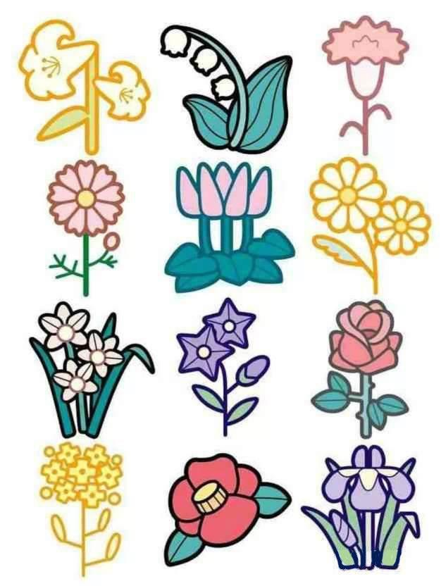 花卉简笔画 花卉简笔画图片大全