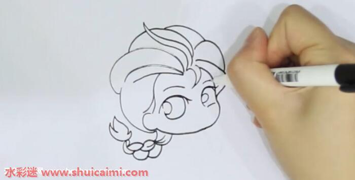 艾莎怎么画 艾莎简笔画简单易画