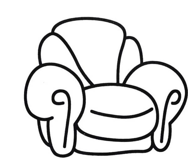 沙发简笔画 沙发简笔画立体