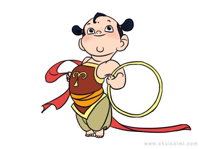 哪吒简笔画怎么画 哪吒简笔画画法