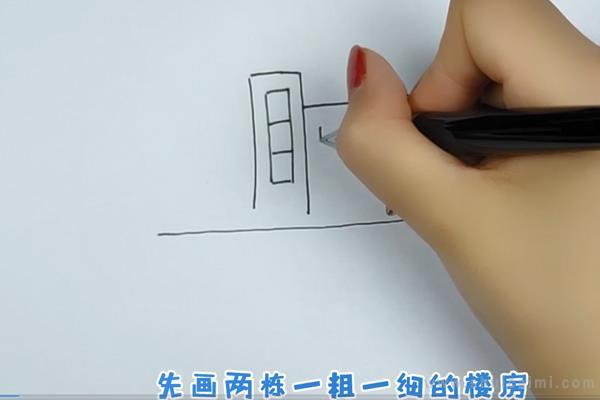 学校简笔画怎么画 学校简笔画好看
