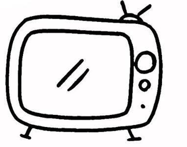 电视简笔画 电视简笔画彩色