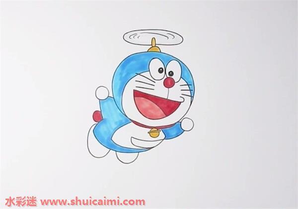 叮当猫竹蜻蜓怎么画 叮当猫竹蜻蜓简笔画漂亮彩色