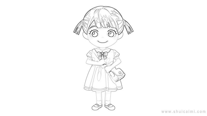 小姑娘简笔画怎么画 小姑娘简笔画简单又好看