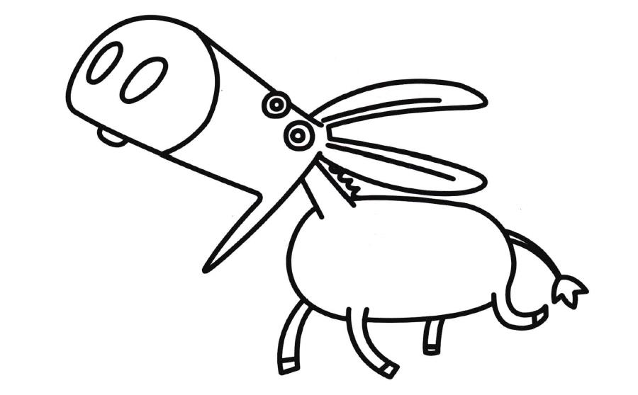 小毛驴的简笔画怎么画|儿童简笔画毛驴