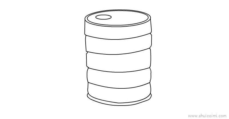 油漆罐儿童画怎么画 油漆罐简笔画画法