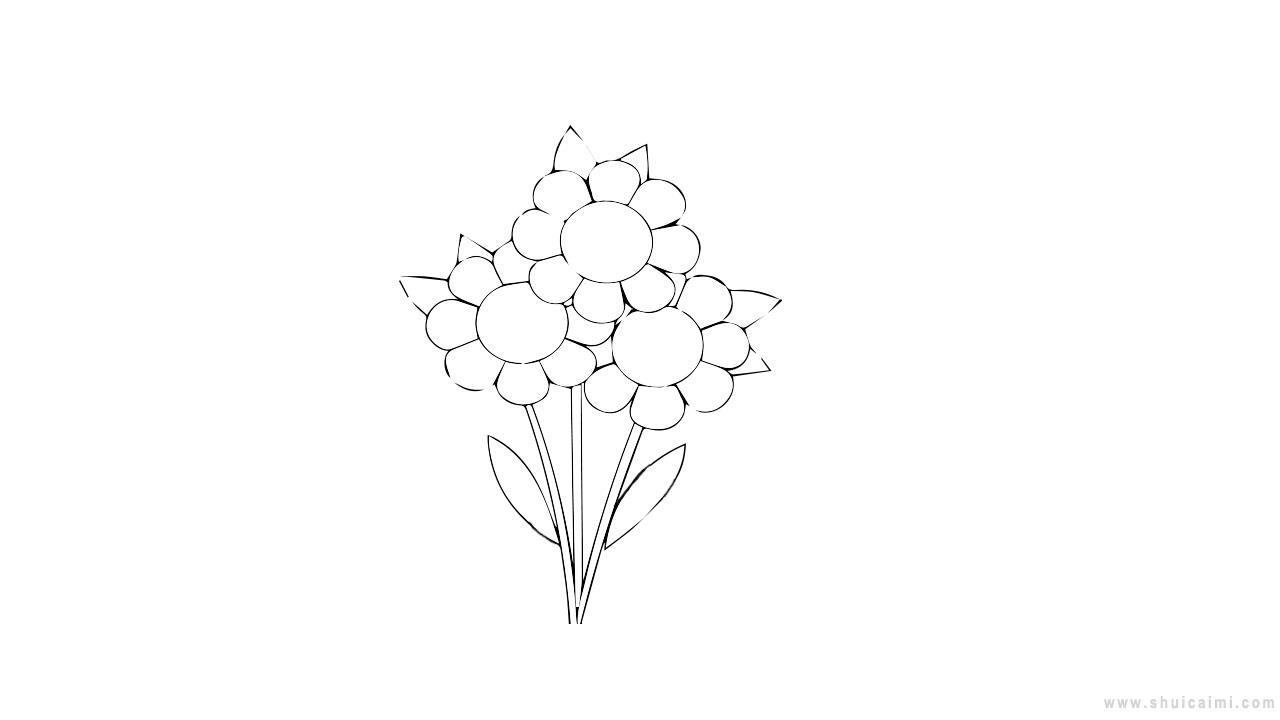 花束简笔画怎么画 花束简笔画好看
