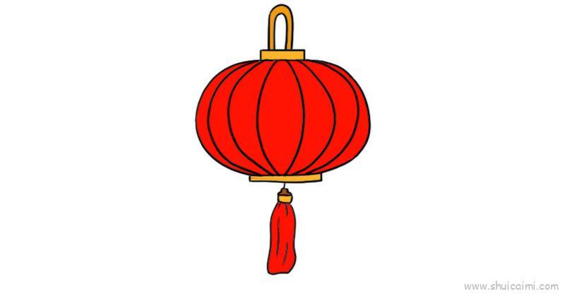 新春红灯笼儿童画怎么画 新春红灯笼简笔画简单