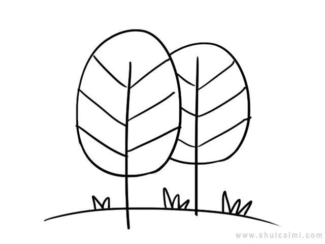 树林简笔画怎么画 树林简笔画简单又好看