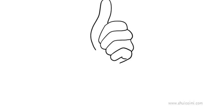 你最棒手势儿童画怎么画 你最棒手势简笔画简单又好看