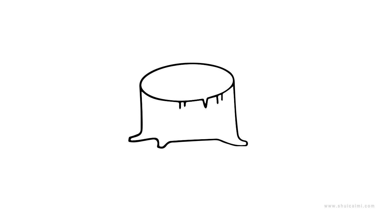 树桩简笔画怎么画 树桩简笔画好看
