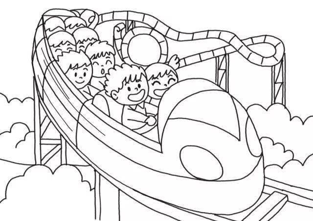 游乐场简笔画 游乐场简笔画简单又漂亮