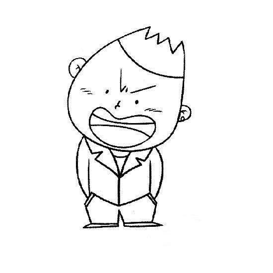 生气的表情简笔画 生气的表情简笔画图片