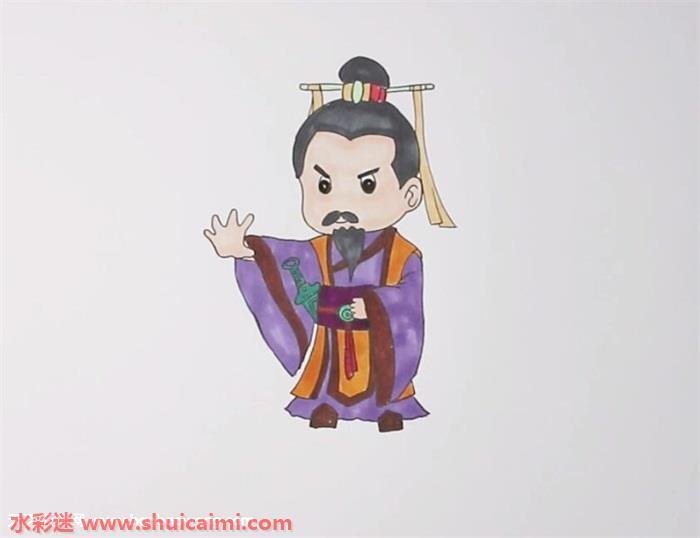 刘备怎么画 刘备简笔画画法