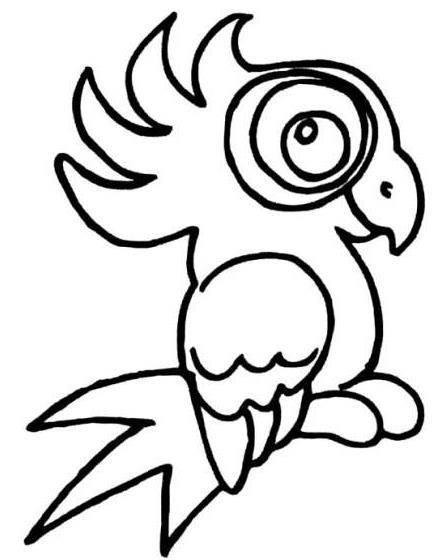 鹦鹉简笔画图片大全 鹦鹉简笔画图片大全可爱图片