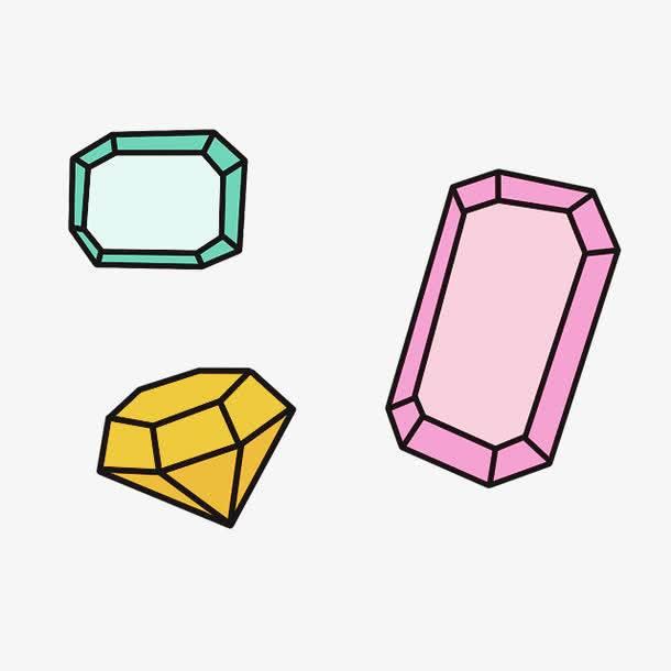 宝石简笔画 宝石简笔画简单又漂亮