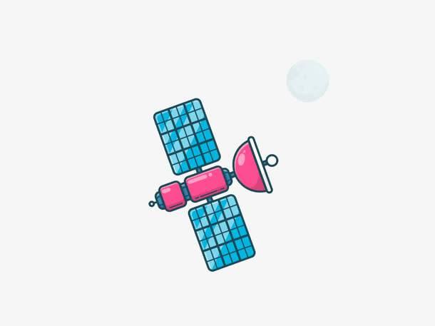 空间站简笔画 空间站简笔画涂色