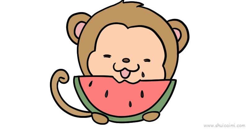 小猴子儿童画怎么画 小猴子简笔画好看