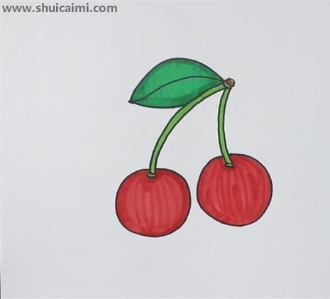 樱桃简笔画怎么画 樱桃简笔画好看