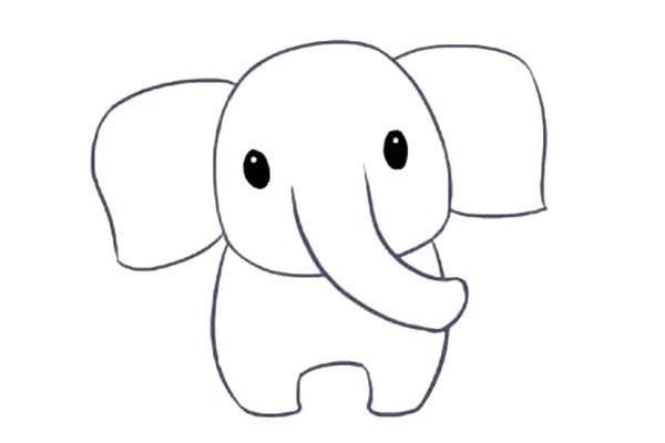 大象简笔画 大象简笔画图片