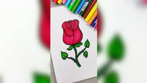 玫瑰花怎么画简笔画又漂亮 玫瑰花怎么画简笔画又漂亮 一步一步