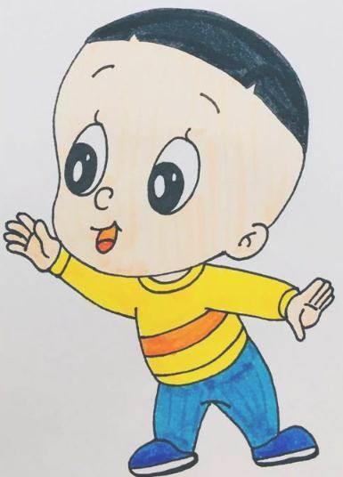 大头儿子简笔画图片大全 大头儿子简笔画图片大全彩色