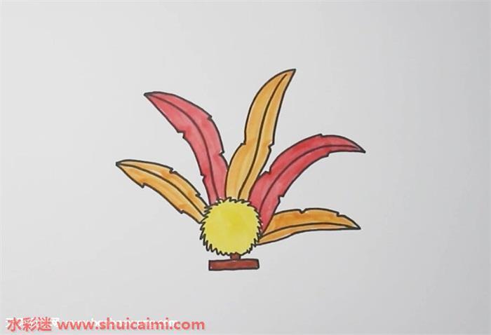 毽子怎么画 毽子简笔画画法