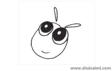昆虫草蜢儿童简笔画教程