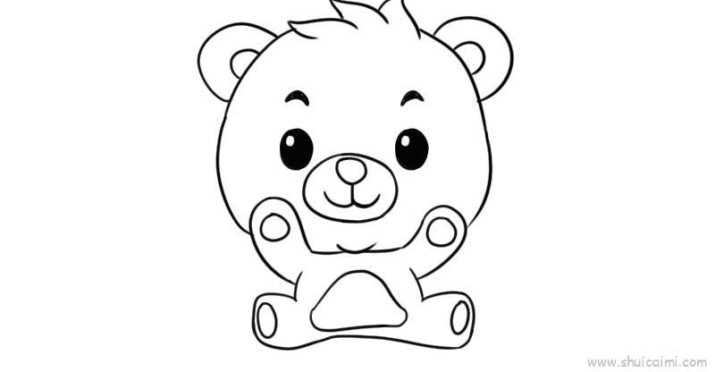 饭熊儿童画怎么画 饭熊简笔画图片大全