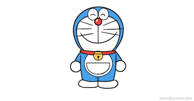 多拉a梦儿童画怎么画 多拉a梦简笔画图片