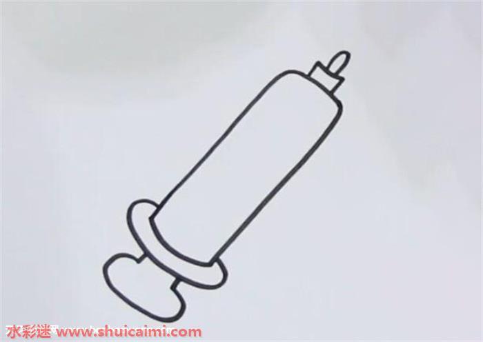 注射器怎么画 注射器简笔画画法