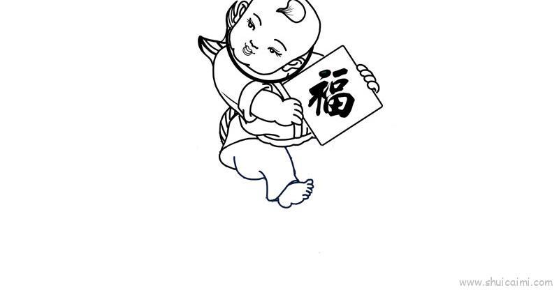 年画儿童画怎么画 年画简笔画好看