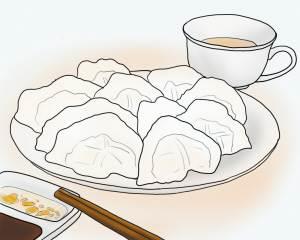 饺子怎么画简笔画 1盘饺子怎么画简笔画