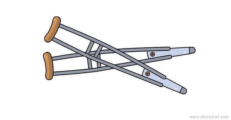 拐杖儿童画怎么画 拐杖简笔画好看