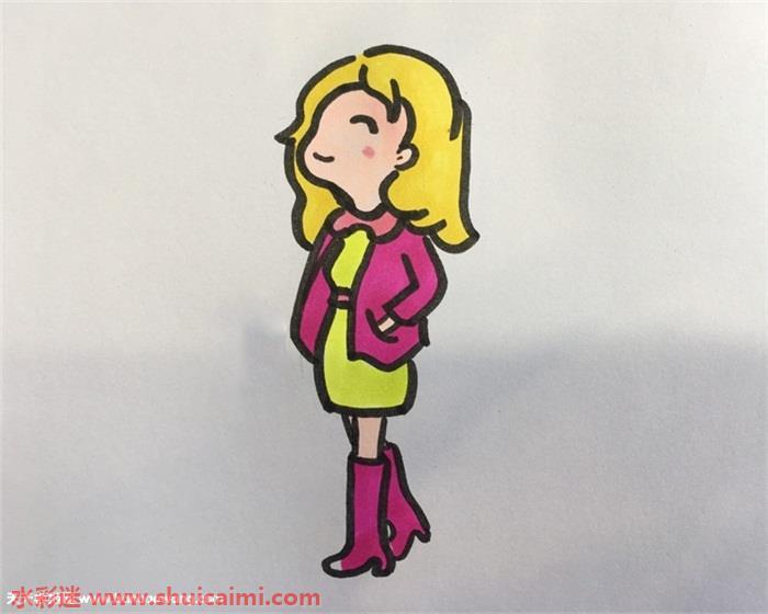 女人怎么画 女人简笔画步骤