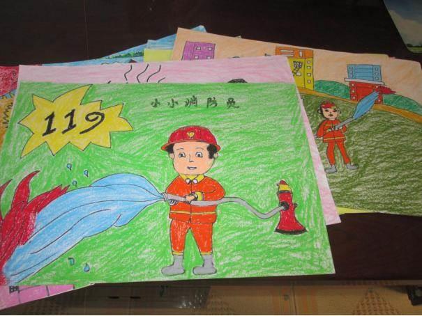 消防员灭火简笔画 消防员灭火简笔画儿童画