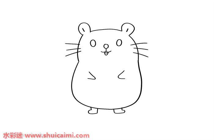小仓鼠怎么画 小仓鼠简笔画步骤图