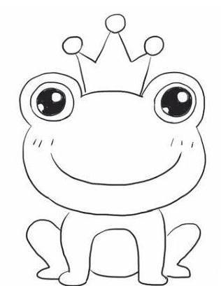 画青蛙的简笔画图片大全 青蛙简笔画带颜色