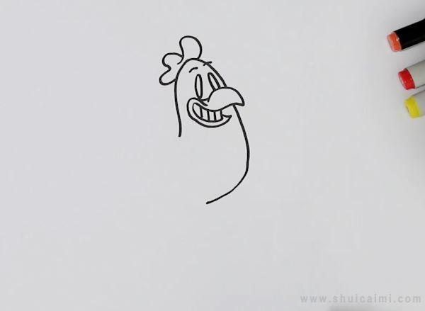 鸡简笔画怎么画 鸡简笔画图片大全