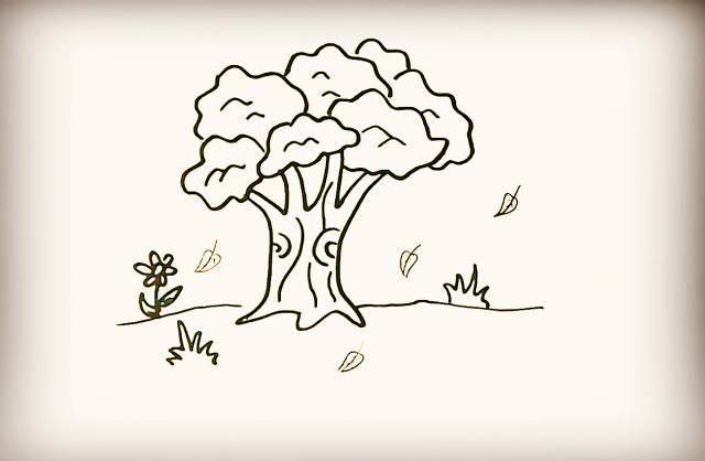 树干简笔画 树干简笔画图片