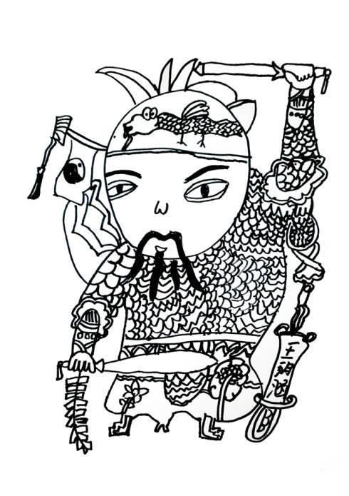 门神怎么画最简单 门神怎么画最简单又好看