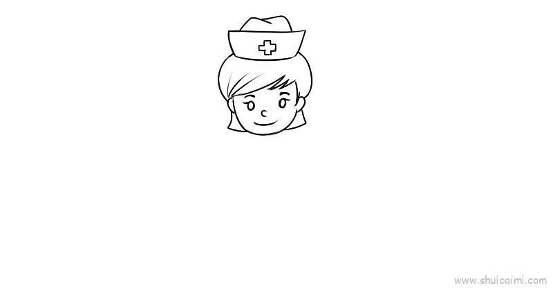 护士节护士儿童画怎么画 护士节护士简笔画步骤
