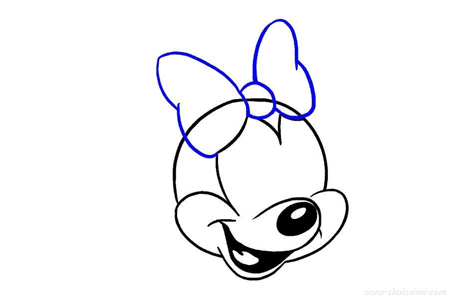 米妮老鼠怎么画 米妮老鼠简笔画图片带颜色