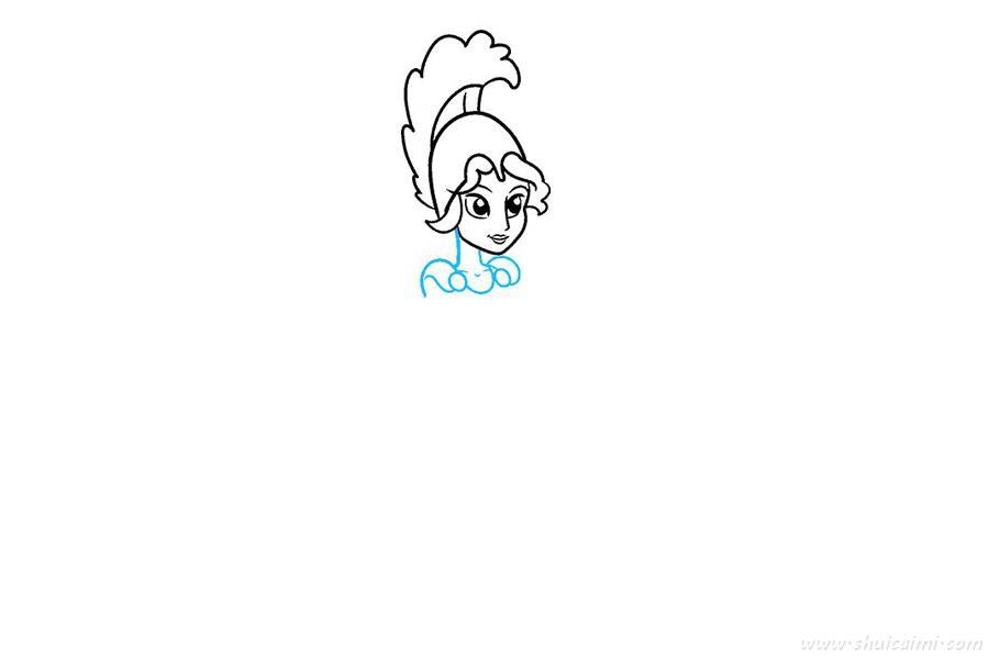 雅典娜怎么画 雅典娜简笔画漂亮卡通