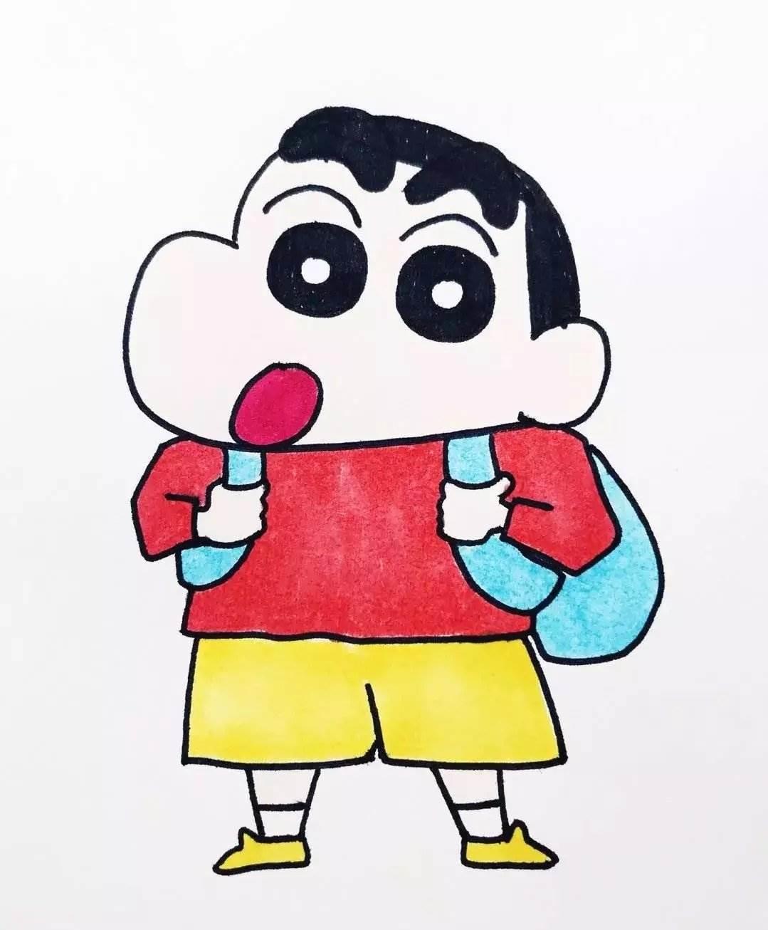 蜡笔小新简笔画 蜡笔小新简笔画可爱