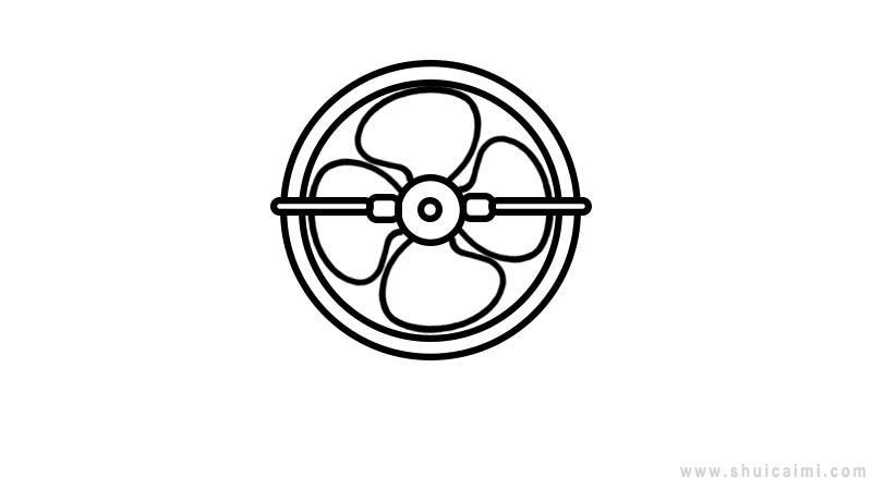 电风扇简笔画怎么画 电风扇简笔画步骤