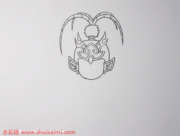 周瑜怎么画 周瑜简笔画步骤